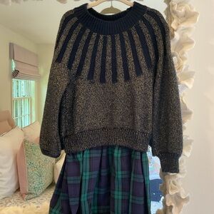 Crewcuts Blue and Gold Formal Dress